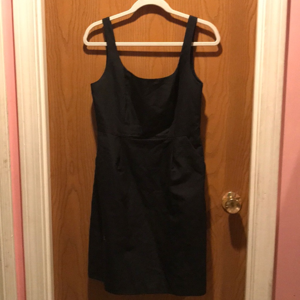 A black J.Crew dress